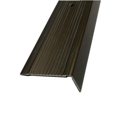 China European Factory Made Metal Aluminum Stair Nosing Carpet Cover Strips Laminate Flooring Transition Strip With Price for sale