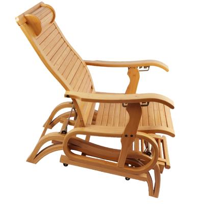 China Foldable Chair Used For Living Furniture Bamboo Armchair Modern Reclining Reclining Rocking Chair for sale