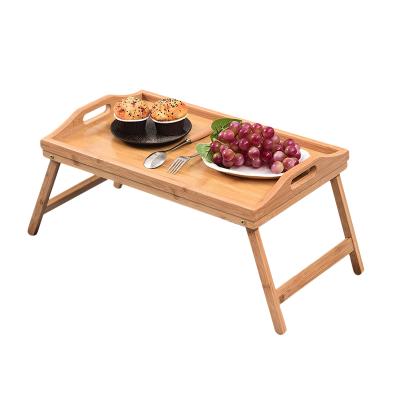 China 2021 Modern Good Wind Hot Folding Furniture Sustainable For Daily Breakfast Bamboo Trays for sale