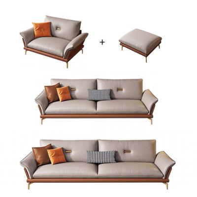 China Luxury Modern The 2021 The Model Is Hot Luxury Can Be Customized Living Room Leather Sectional Sofa for sale