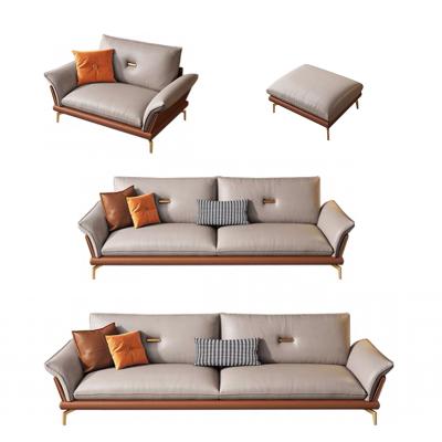 China 7 Seater Luxury Modern Leather Sofa Set Furniture Leather Living Room Set for sale