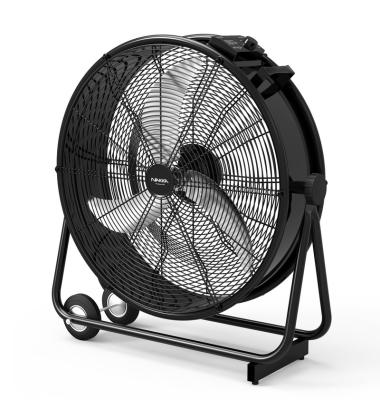 China Industrial wind mode 24 function 24 inch 100w natural waterproof outdoor drum fan with touched panel for sale