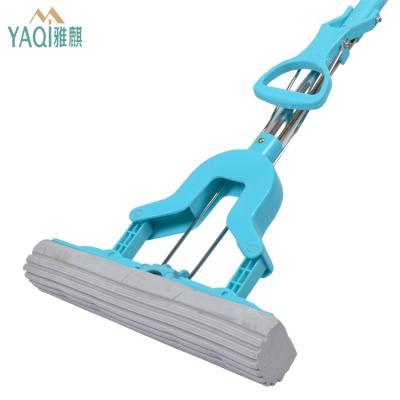 China China Sustainable Supplier Easy Clean Folding Magic PVA Telescopic Sponge Mop for sale