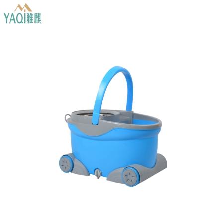 China Wholesale Fashion Factory Price Big Blue 360 ​​Broom Bucket And Wheels Viable for sale