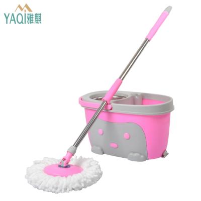 China New Type Eco-friendly Sustainable High Quality Cheap Plastic Bucket Dust Mop Innovative Cleaning Mop Microfiber for sale