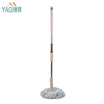 China High Quality Sustainable Cotton Microfiber Twist Stretch Mop As Seen On TV With Stainless Steel Tube for sale