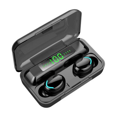 China Free Shipping In-ear Sport F9-4 Touch Control Headphones Working In Ear Sound Canceling Charge Show TWS Wireless Earbuds for sale