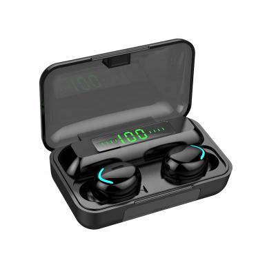 China popular In-ear truewirelessearphones F9-4 factory button wholesale earbuds headset noise canceling charging box 2000mah for sale