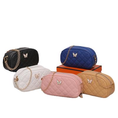 China New Fashion Waterproof Women PU Leather Cross - Body Bag Butterfly Decoration Waterproof Shoulder Bags for sale