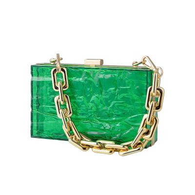 China Fashionable Hot Selling Acrylic Clear Clutch Party Wedding Women Unique Clear Purse Clutch Bag for sale