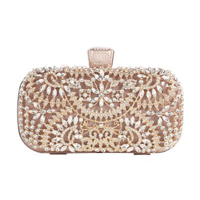 China Fashionable Ladies Bling Exquisite Crystal Party Clutch Evening Rhinestone Exquisite Wedding Bags for sale