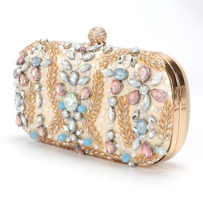 China Hot Sale High Quality Crystal Rhinestone Bling Evening Hand Bags For Women for sale