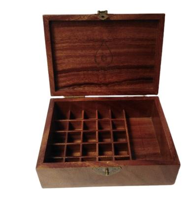 China China massage and beauty store display display presentation essential oil natural bamboo smooth wooden box for sale