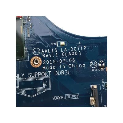 China LAPTOP Laptop Motherboard AAL15 LA-D071P 3JXDM i5-6200U for Dell Inspiron 15 5559 5459 for sale