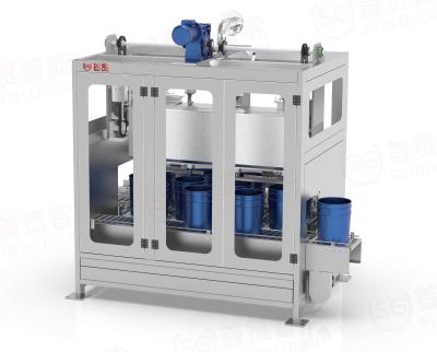 China Chemical Liquid Filling Machine Series For Water Based Paint Pouring And Capping Systems With 12 Filling Nozzles for sale