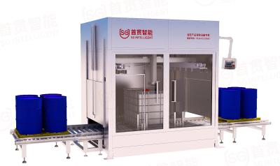 China Semi Automatic Explosion Proof Filling Machine For Filling 200L Phosphoric Acid / Curing Agent / Liquid Coating for sale