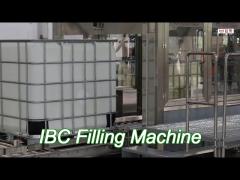 waterproof filler auto ibc filling equipment with roller conveyor