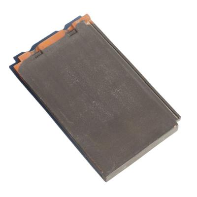 China Resistant To Pressure New Design Rectangle Flat Slate Clay Roof Tiles for sale