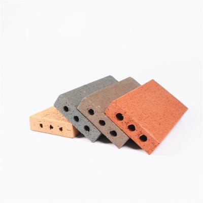 China Corner Bricks Customize Thin Clay Facing Brick Veneer Different Size for sale