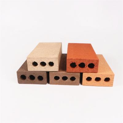 China High Strength Hollow Corner Bricks Perforated Red Hollow Clay Bricks for sale