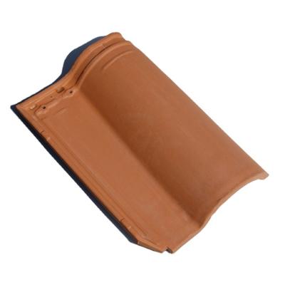 China Resistant To Pressure Yixing Longguan 405*260mm Ceramic Roman Clay Roof Tile for sale