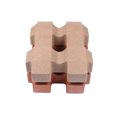 China High Strength Agglomerated Corner Bricks Grass Lawn Brick Tiles For Outdoor Garden for sale