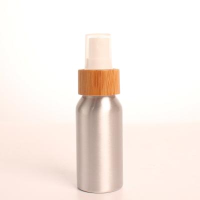 China Personal Skin Care Packaging 50ml Make Your Own Alum Bottle Fine Mist Spray Bottle Bamboo Sprayer Bottle For Wholesale for sale