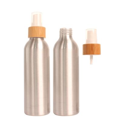 China Personal Packaging 150ml Popular Fine Mist Skin Care Atomizer Spray Bottle Round Shape Shiny Aluminum Bottle Atomizer Alum Mist Spray Bottle 5OZ 24/410 for sale