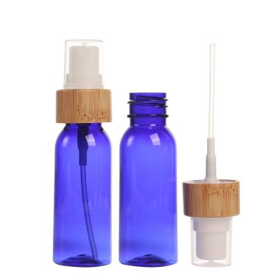 China Personal Slim Plastic Bamboo Atomizer Mist Spray Tube Shape Packaging 30ml Skin Care Bottle Cosmetic Packaging for sale