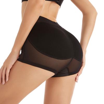 China Antibacterial Women Skin-Friendly Holes Buttocks Back Enhancer Briefs Remobable Hip Pads Body Shaper Butt Lift Panties for sale