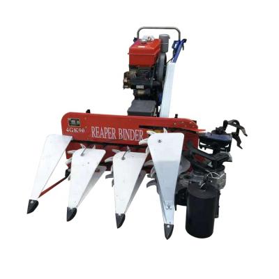 China Mini Rice Walking Tractor Rice Harvester Machine for sale