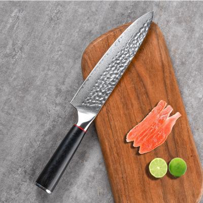 China Viable hot sale vg10 kitchen knife 8 inch Chef's Knife Damascus Steel chef's knife for sale