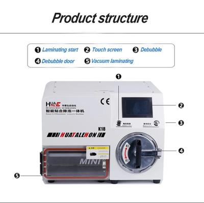 China Machinery repair shops edge K18 oca auto vacuum laminating machine for samsung edge for samsung molde all touch glass repair for sale