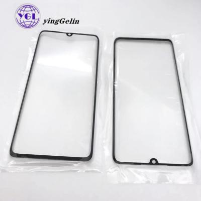 China machinery repairs workshop lcd outer front lens glass panel for xiaomi note10 lcd display out lens glass repair parts for sale