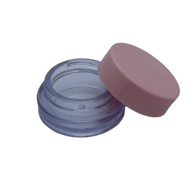 China Hot Selling Recycled Materials Small Plastic Round Shape Loose Makeup Powder Case Container for sale