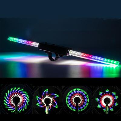 China PC Customized OEM Programmable Attractive Outdoor Bicycle LED Bike Spoke Wheel Lights / Rechargeable Bicycle Wheel Lights for sale