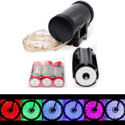 China ABS Colorful Cycle LED Bicycle Car Spoke Light Bike Tire Accessories LED Bicycle Wheel Light for sale