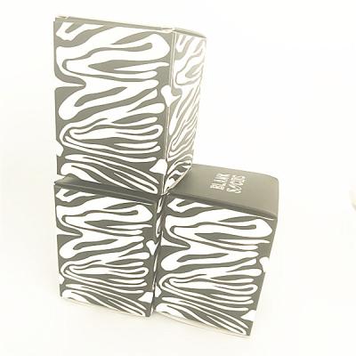 China Disposable Custom Fashion Attractive Design Black And White Zebra Paper Packaging Box For Socks for sale