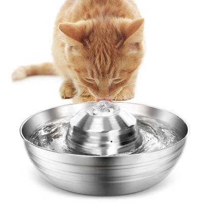 China Easycosy Direct Selling Stainless Steel Pet Water Fountains Viable Dog Cat Water And Food Fountain For Pet Drinking for sale