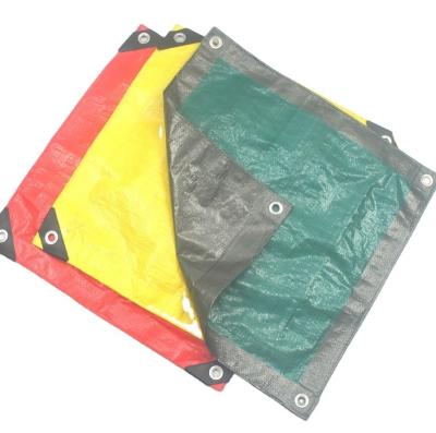 China Waterproof Brown Plastic Poly Fabric Silver PE Tarpaulin Water Resistant for sale