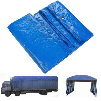 China Water Resistant Blue Color Plastic Tarpaulin Tent For Outdoor Tarpaulin For Truck Cover for sale