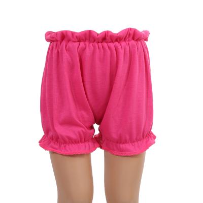 China Candy Color Summer Toddler Kids Style Solid Color High Waist Elastic Shorts Pants Fade Proof Baby Girls Outfit Color for sale