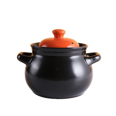 China Factory Direct Wholesale High Quality Ceramic Stoneware Clay Cooking Pot With Cover Viable Pot Cover for sale