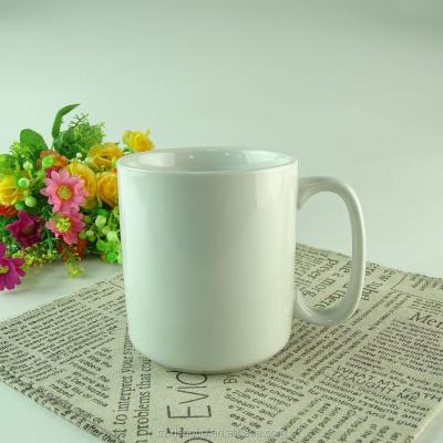 China Viable STOCK Wholesale Cheap Simple White Ceramic 18oz Coffee Mug for sale