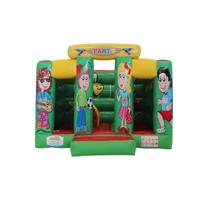 China PVC Cheap Price Classic Inflatable Soccer Jumping Castle Bouncer Inflatable Trampoline For Kids for sale