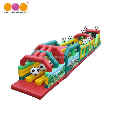 China PVC Inflatable City Park Inflatable Obstacle Course For Kids Play for sale