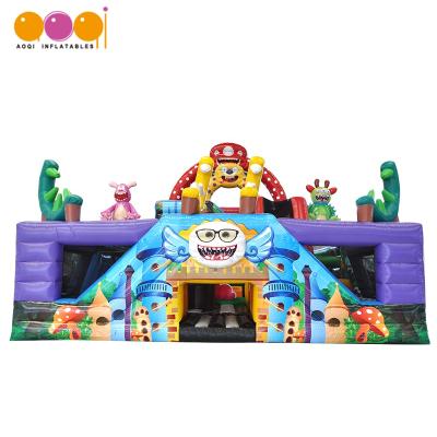 China New Design PVC Large Inflatable Bouncer Room Monster Theme Inflatable Playground for sale