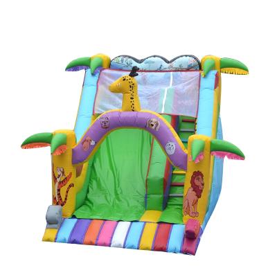 China 0.55mm PVC Tarpaulin AOQI Giant China Slide Kid Giraffe Inflatable Jumper Slide From Factory Manufacturer for sale