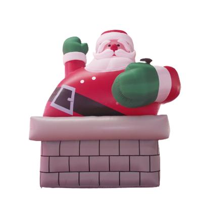 China Ourdoor Christmas Inflatable Advertising Giant Inflatable Christmas Santa Claus For Sale for sale