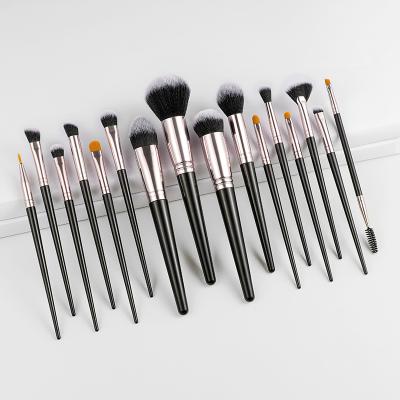 China Angular Blush Brush Set 16 Pcs Professional Makeup Brush With Face Powder Premium Blending Eyeshadows Makeup Brush Tool for sale